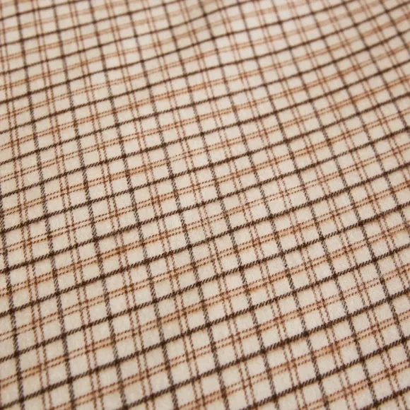 Woven Check Organic 100% Brushed Cotton Duvet Cover & Pillowcase Set 3