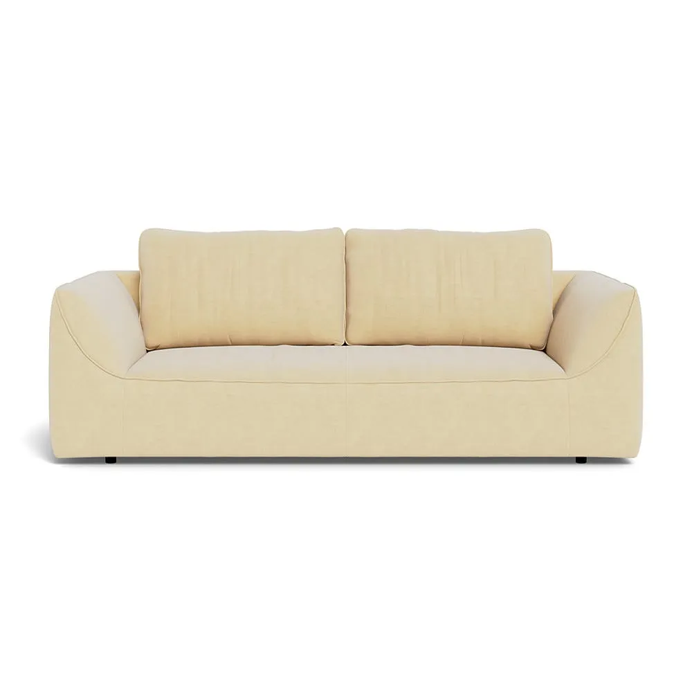 Heal's Morven 3 Seater Sofa Smart Luxe Velvet Biscuit 1