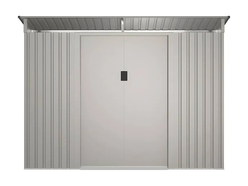 Vente-unique Galvanised Steel Garden Shed - Grey - 3.23 M² - FOLCO 5