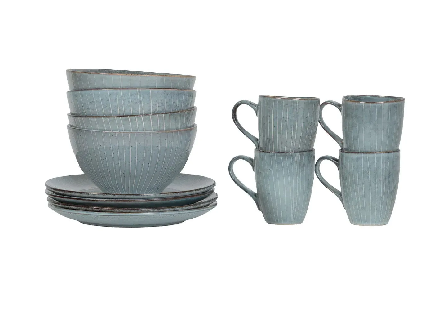 Broste Copenhagen Nordic Sea 12 Piece Breakfast Set