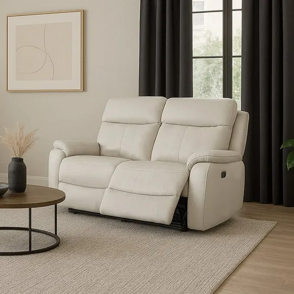 Aspire Kingsmere Leather Power Recliner 2 Seater Sofa 1