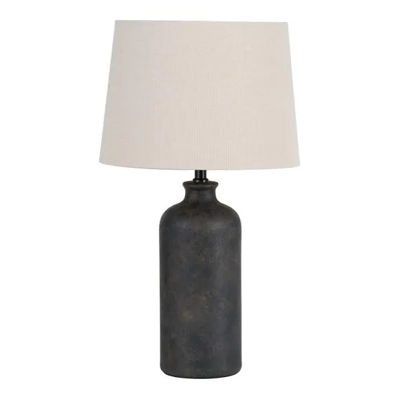 Pacific Lifestyle Kovu Matt Bronzed Cylinder Ceramic Table Lamp 4