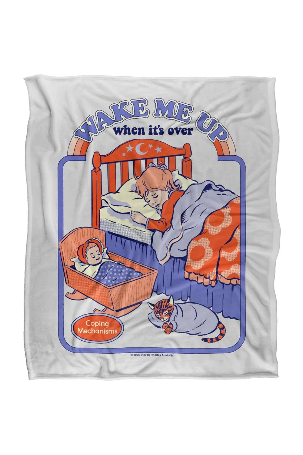 Steven Rhodes Wake Me Up Silky Touch Super Soft Throw Blanket