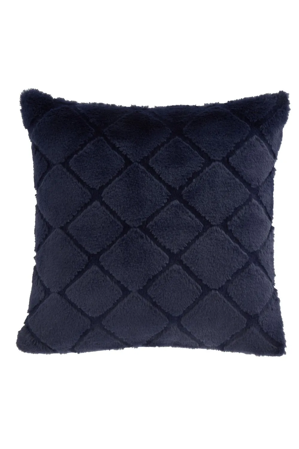 Catherine Lansfield 'Cosy Diamond' Cushion in Navy 5