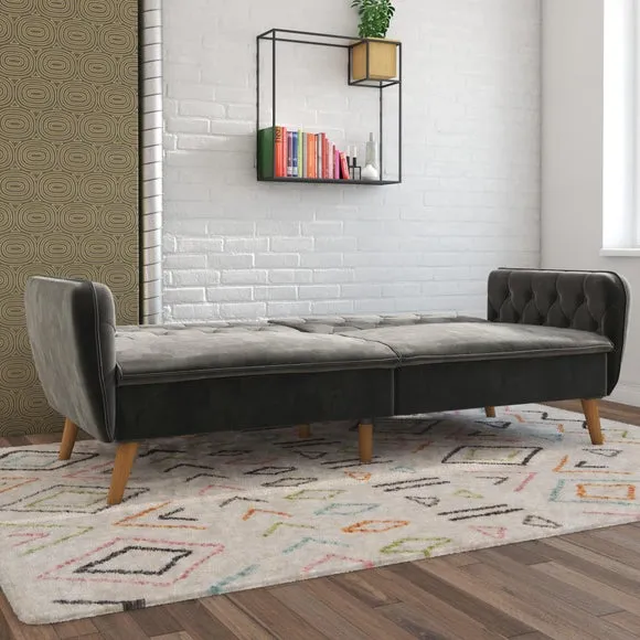Tallulah Velvet Memory Foam Double Futon 2