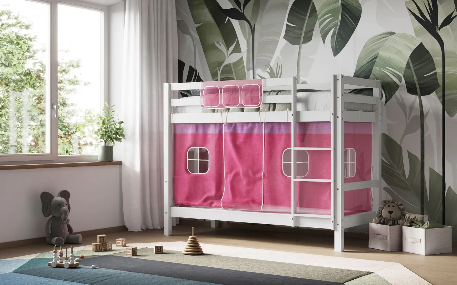 Flair Callisto Shorty Bunk Bed in White 4