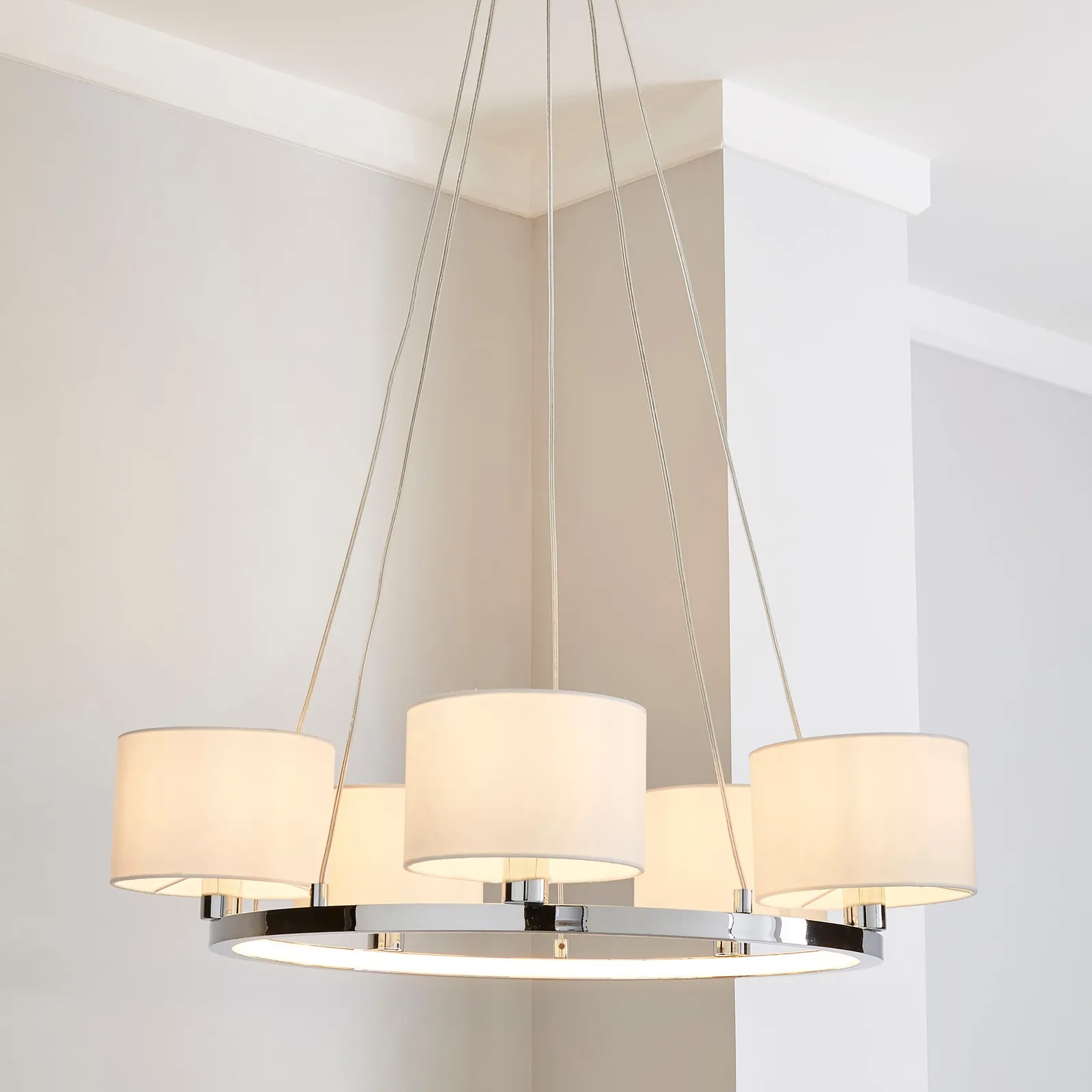 Talinn Dual Lit Integrated LED Ceiling Fitting White