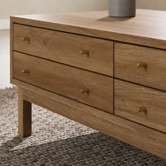 Edgar Coffee Table, Oak Effect 4