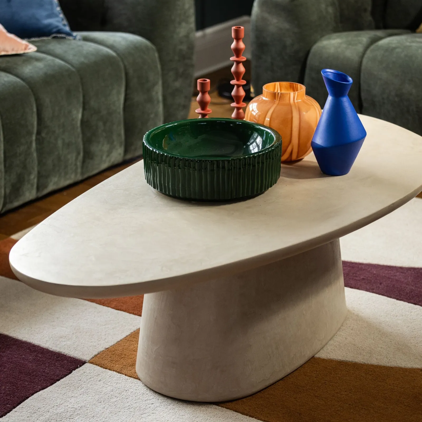 Capella Coffee Table 140X70X40Cm, Round, Neutral Wood | Barker & Stonehouse 3