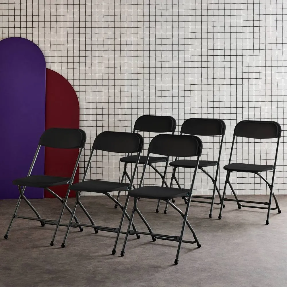 sweeek Set of 6 folding event chairs in Dark Grey 4