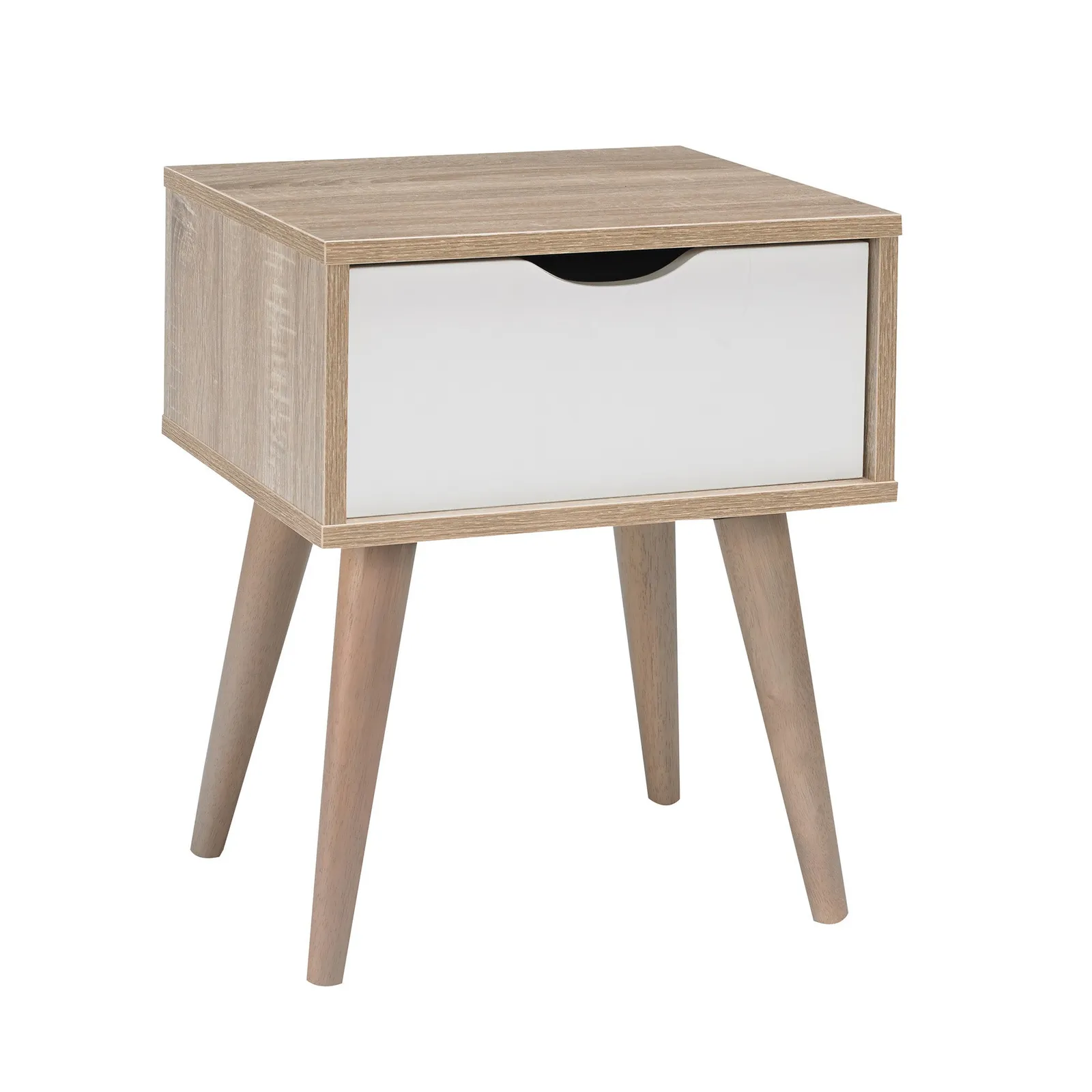 Scandi White End Table White