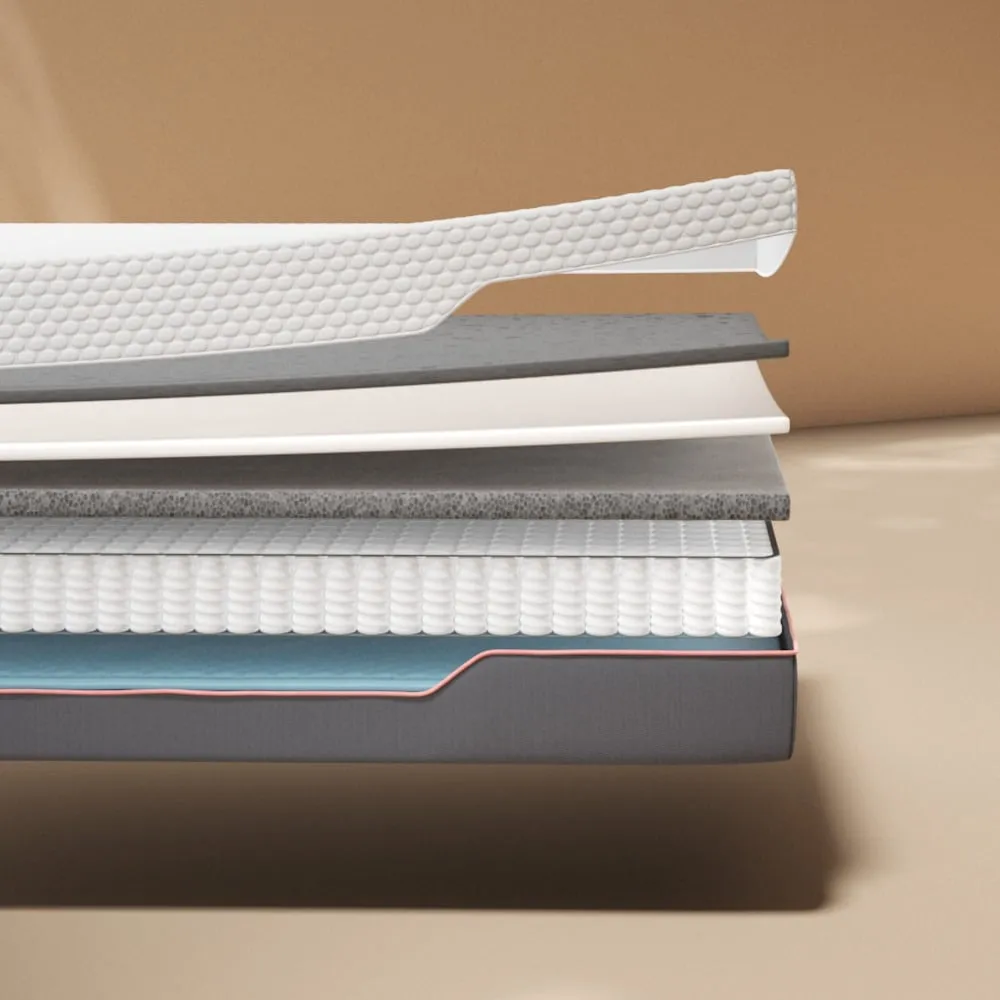 Skye - King Size - Hybrid Pro 1500 Pocket Spring Cooling Mattress - Fabric/Foam - 5ft - Happy Beds