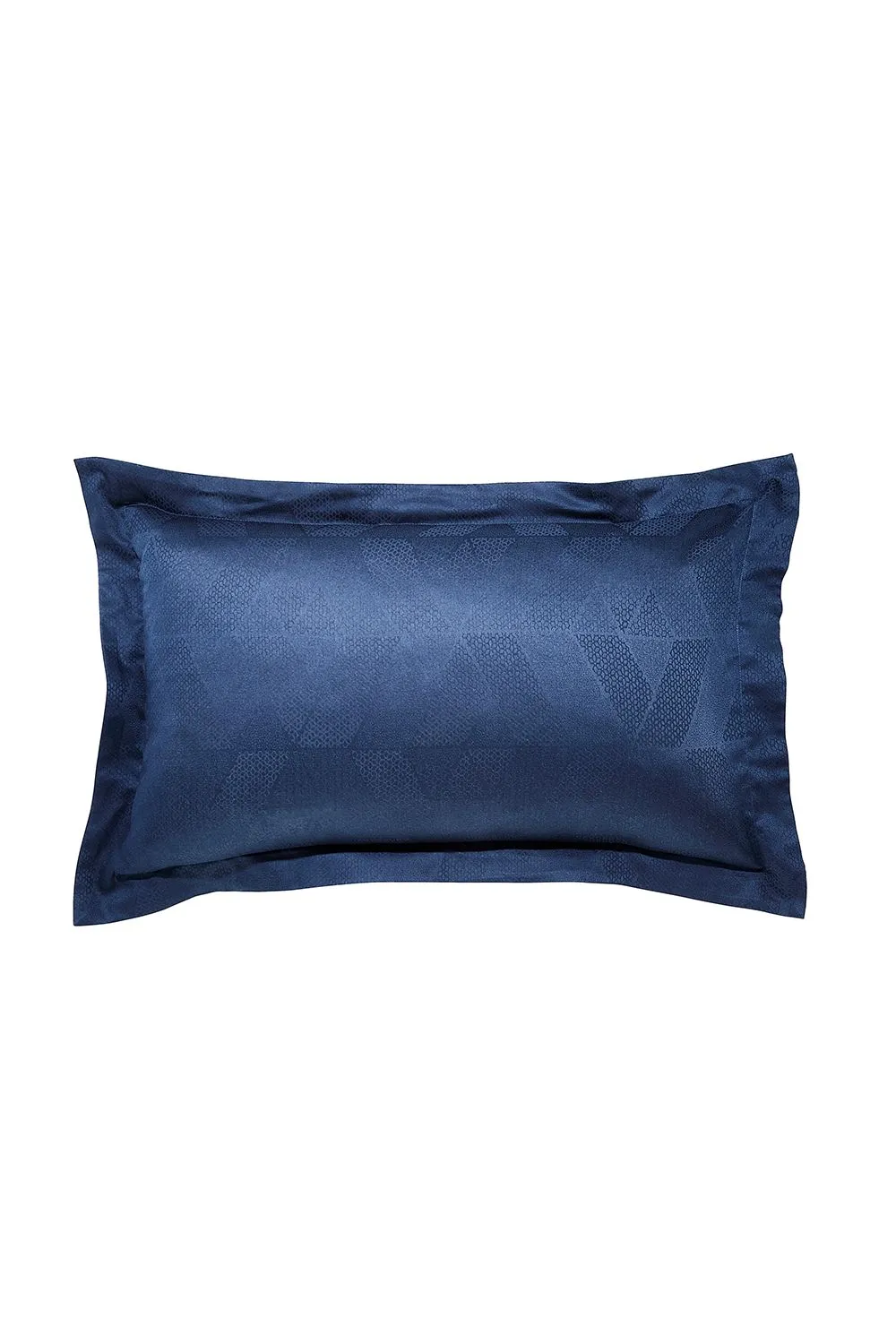 1951 'Osaka' Cotton Oxford Pillowcase in Midnight