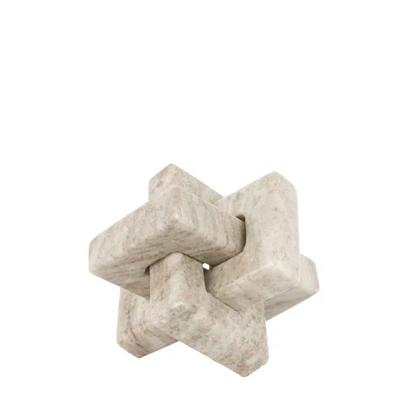 Cedar & Sage Amadora Marble Square Link Ornament 3