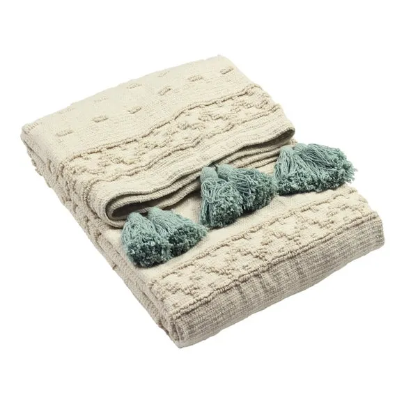 Furn. Boho Cotton Throw Blanket 130cm x 180cm 3