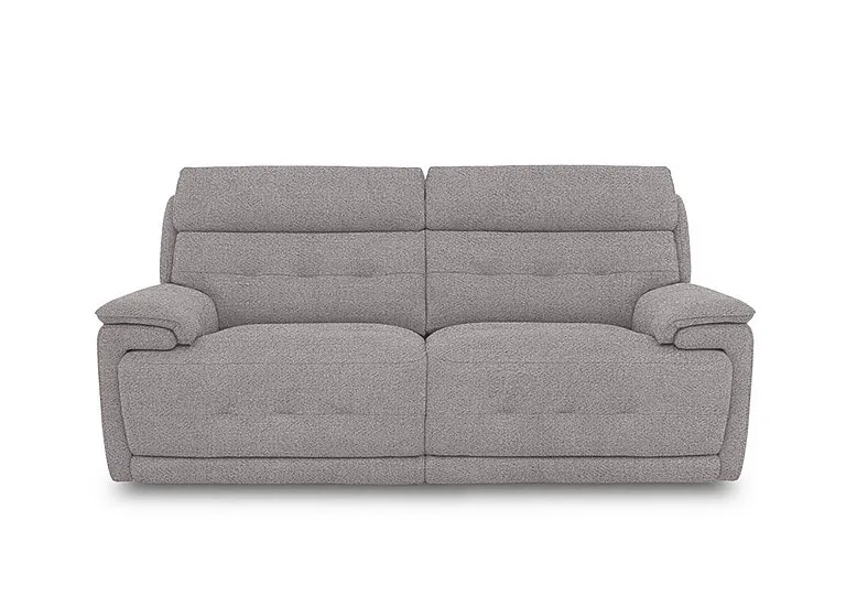 Brescia Fabric 3 Seater Power Recliner Sofa with Power Headrests - R27 Pewter