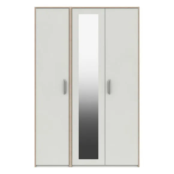 Florine Triple Wardrobe, Mirrored