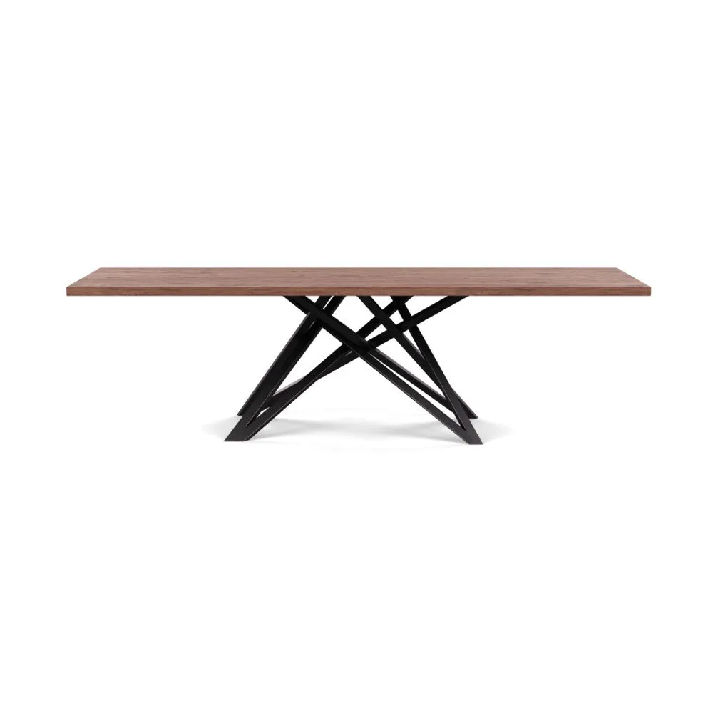 Heal's Vienna Dining Table 260x100cm Oiled Walnut Straight Edge Filled 1