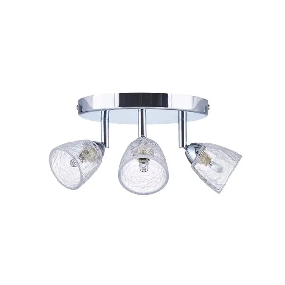 Balston 3 Light Glass Semi Flush Spotlight 5