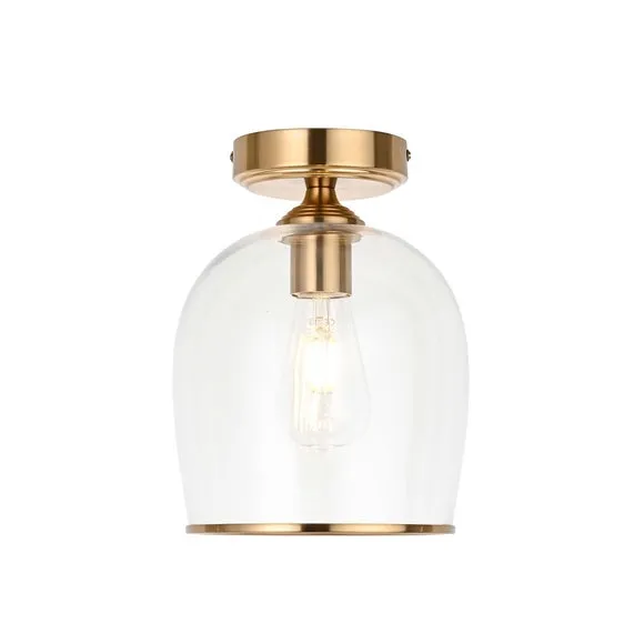Vogue Leroy Gold Flush Ceiling Light 5
