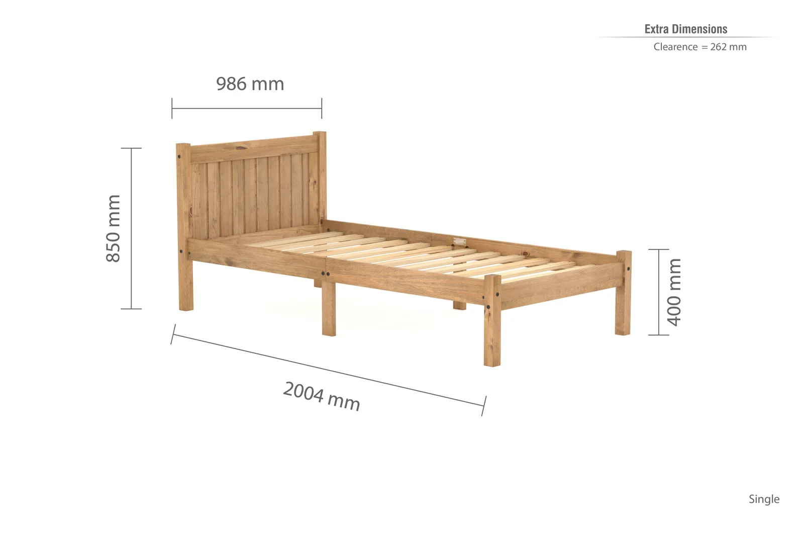 Birlea Trent Bed in Brown 6