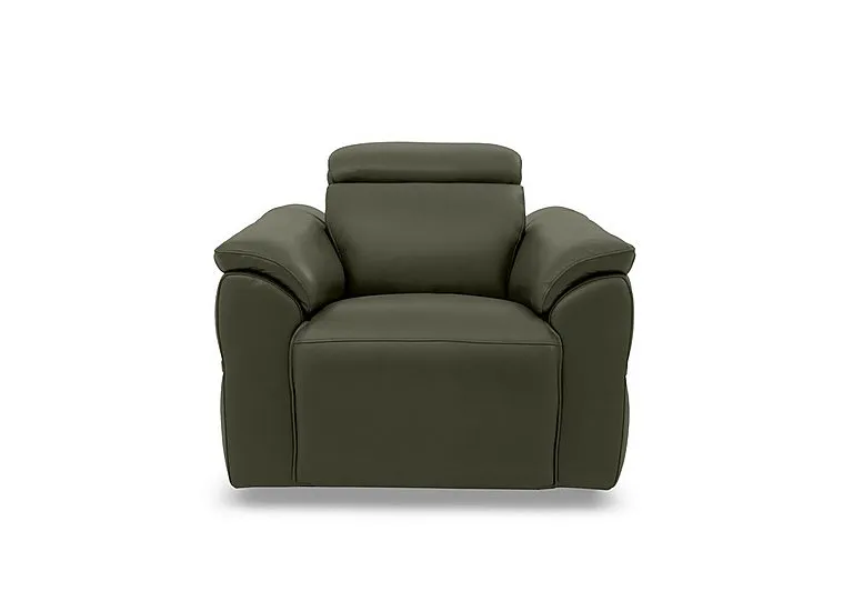 Dolomite Leather Chair - Oslo Pine