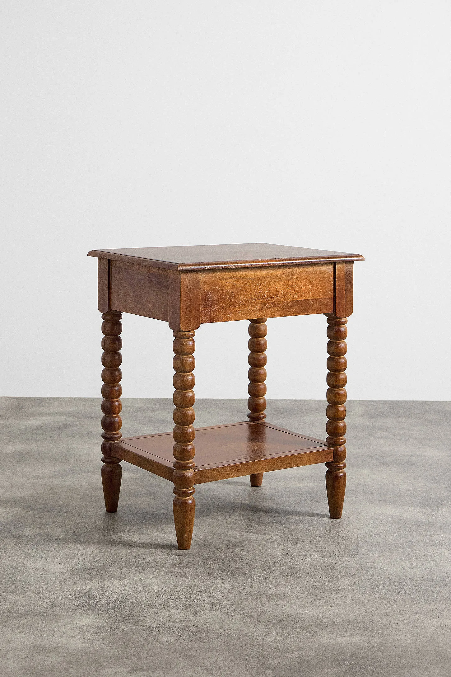 Brown Spindle Nightstand - Neutral ALL 6