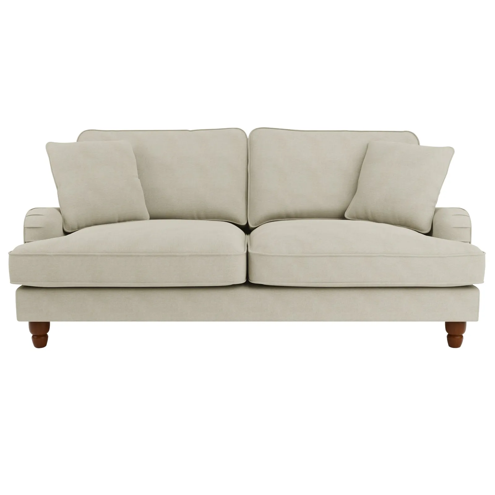 Beatrice Fabric 3 Seater Sofa Bed Brown
