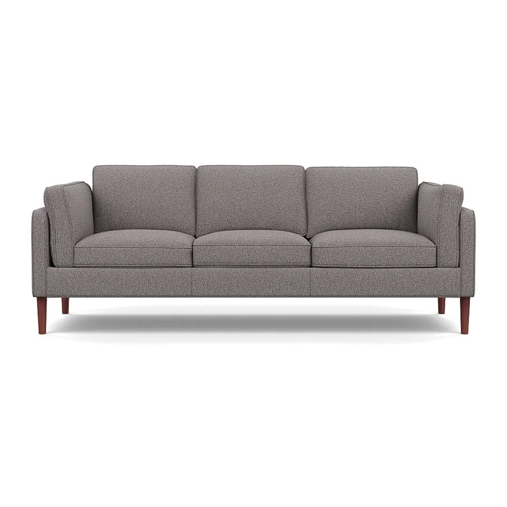 Heal's Sonno 4 Seater Loop Boucle Granite Walnut Feet 1