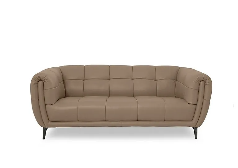 Sienna Leather Large 2 Seater Sofa - Montana Barley