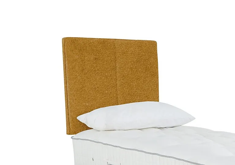 Haig Floor Standing Headboard - Single - Tweed Mustard