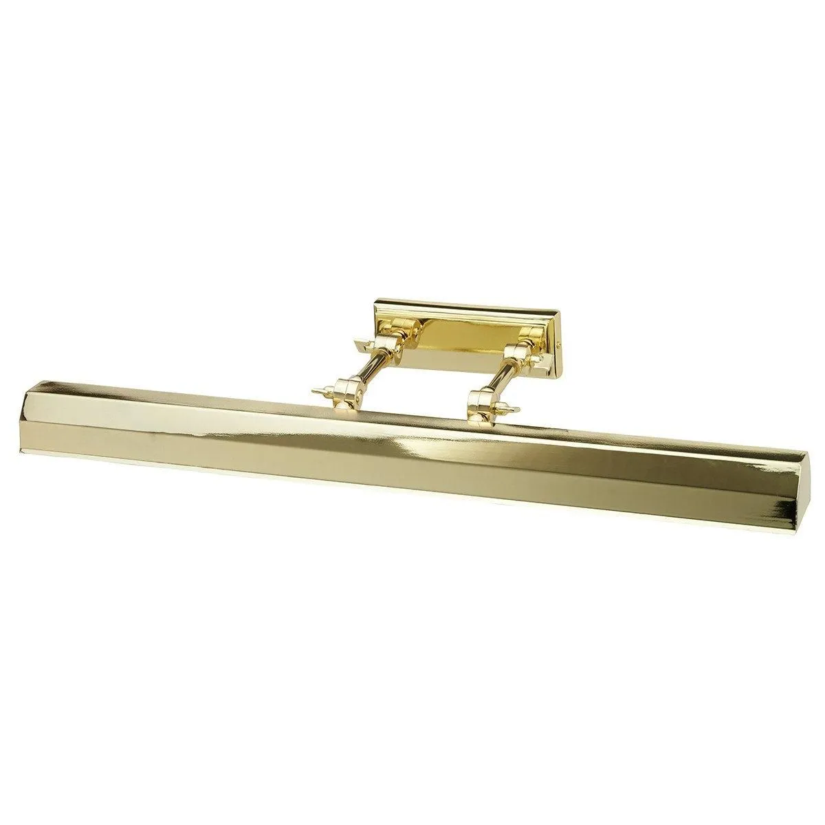 Netlighting Chawton 4 Light Large Picture Wall Light Brass E14 in Yellow