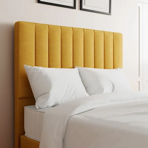 Luxury Linen Vertical Stripe Headboard 1