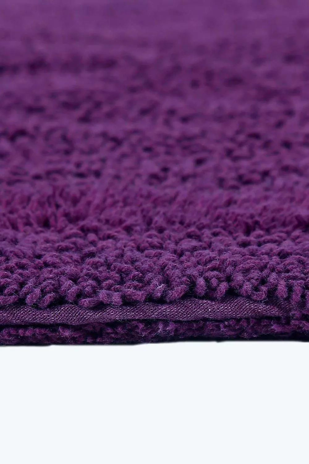 Homescapes Luxury Square Bath Mat 1600GSM 100% Cotton Reversible Shower Mat, 50cm in Purple 4