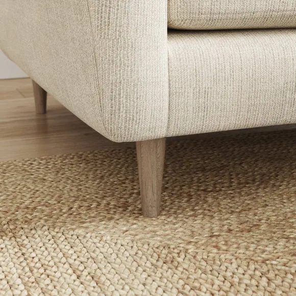 Sven Chunky Tonal Weave Reversible Corner Chaise Sofa 5