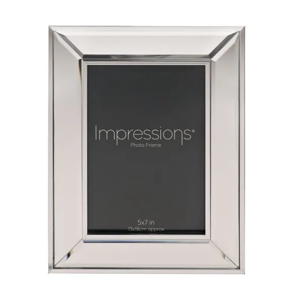 Impressions Mirror Border Bevelled Photo Frame 2