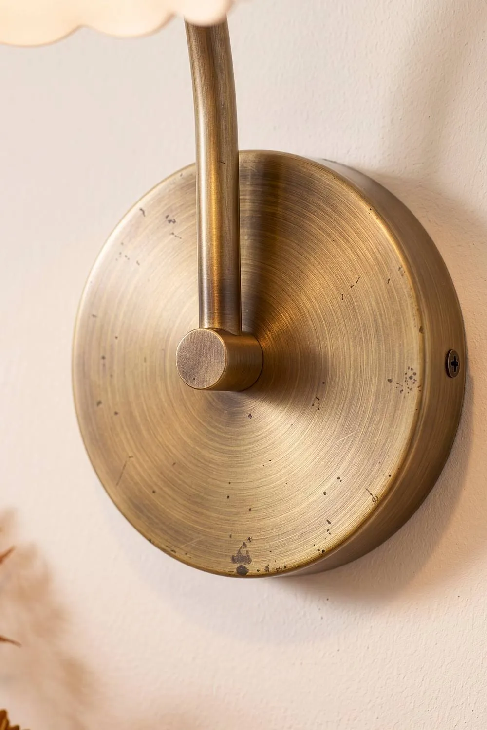 Dibor Floral Adjustable Wall Light, Metal, E27 in Gold 5