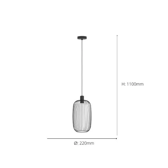 EGLO Lodods Industrial Adjustable Pendant Light 4