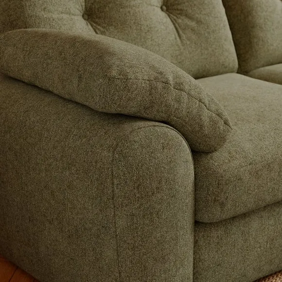 Milton Soft Chenille Corner Chaise Sofa 4