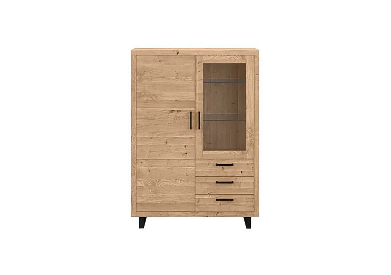 Terra Large Display Cabinet - Natura Bianca - Living Room Furniture - In Time for Christmas