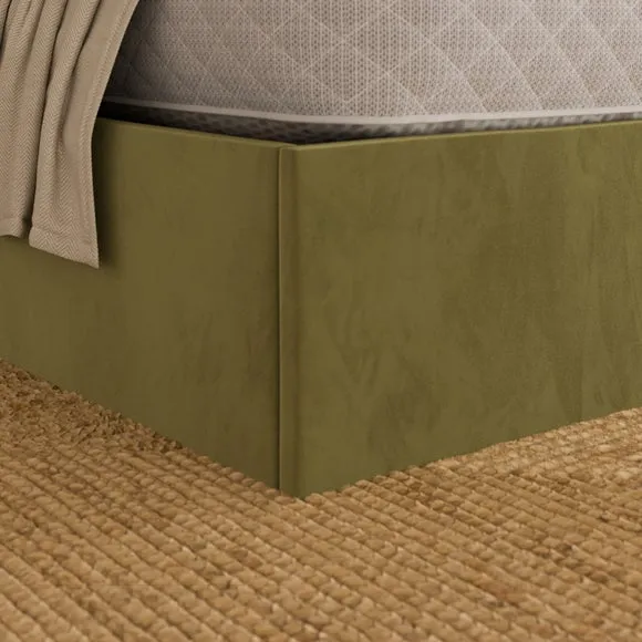 Emberly Velvet Ottoman Bed Frame 4