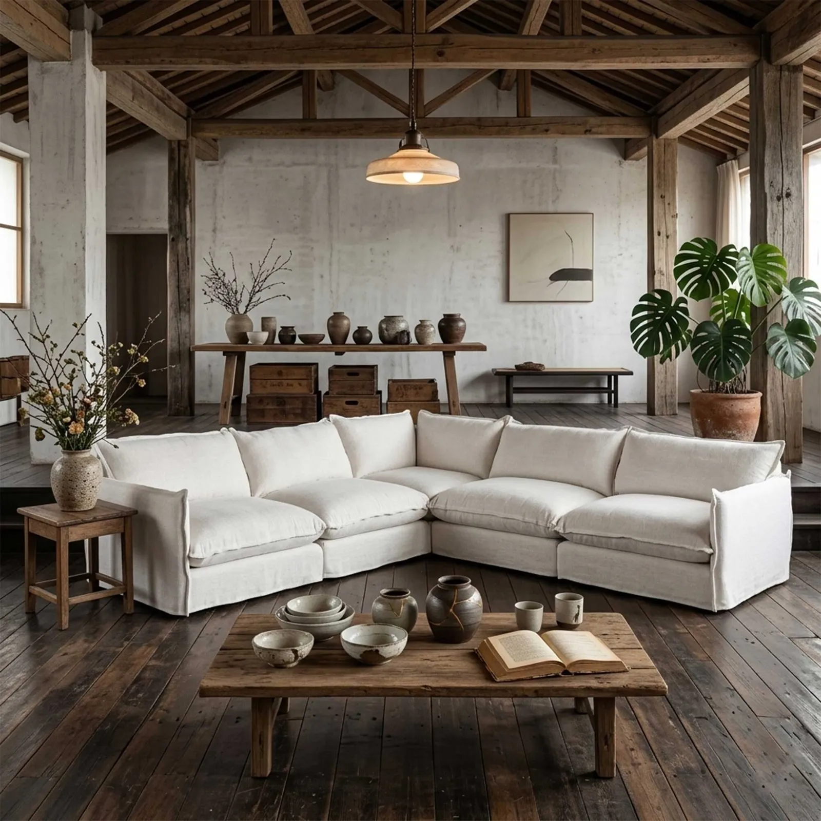 Apperley Corner Sofa, Neutral Fabric | Barker & Stonehouse 2