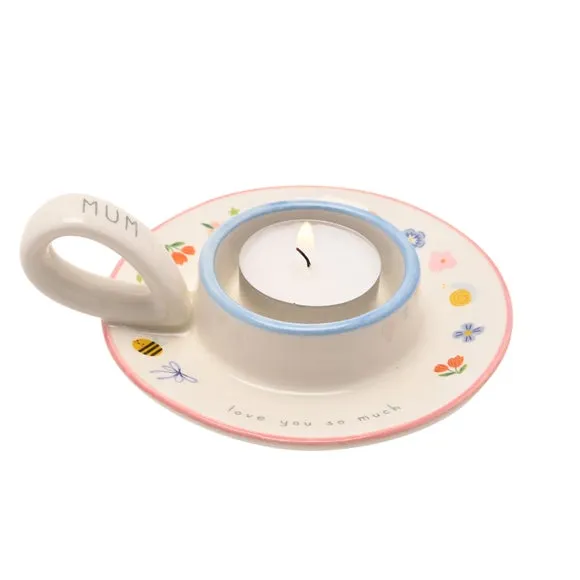 Love Life Mum Love You So Much Ceramic Tealight Holder 4