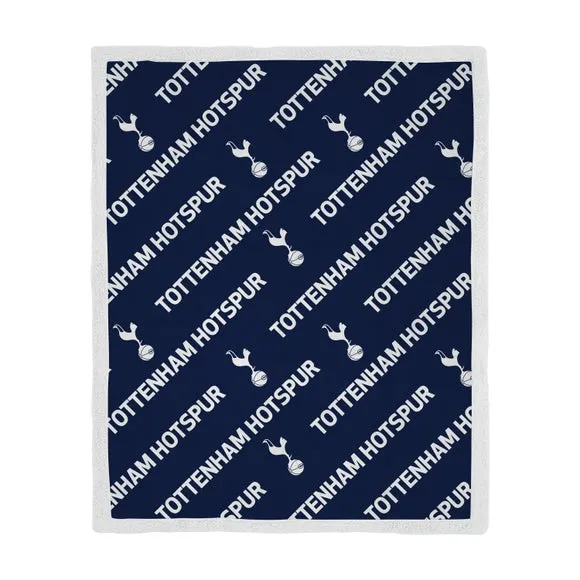 Tottenham Goal Sherpa Fleece Blanket 100cm x 150cm