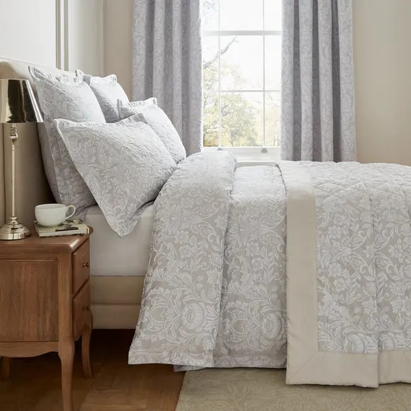 Dorma Winchester Jacquard Grey Duvet Cover 5