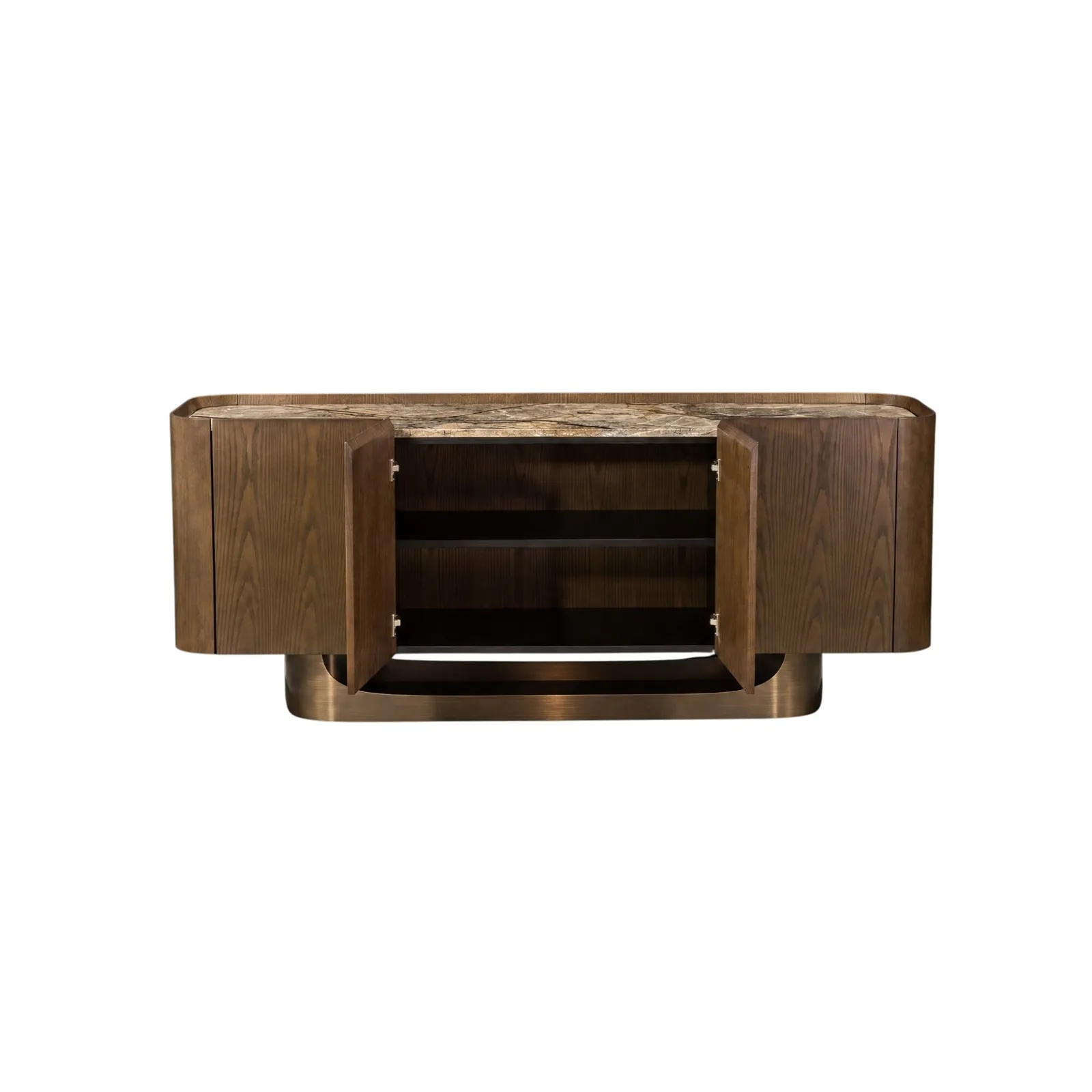 Stone Italia Srl Quintana 4Dr Buffet 204Cm Harmony Marble (Har) Sideboard | Barker & Stonehouse 3