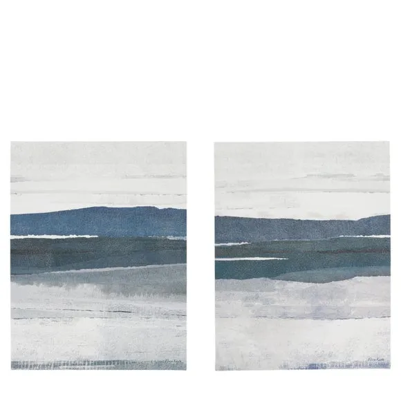 Cedar and Sage Set of 2 Neutral Abstract Canvases 4