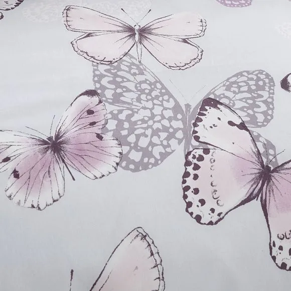 Catherine Lansfield Scatter Butterfly Heather Duvet Cover and Pillowcase Set 3