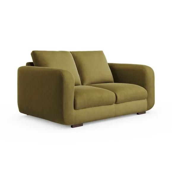 Luca Matte Soft Velvet 2 Seater Sofa 6