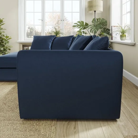 Blake Curved Arm Opulent Velvet Corner Chaise Sofa 2